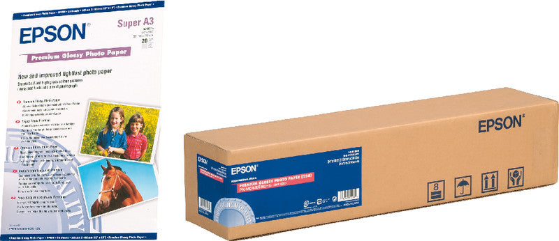 Epson Photo Premium Glossy Fotopapier – glänzend, 610 mm × 30,5 m, 260 g/m² – für Epson Stylus Pro-Serie