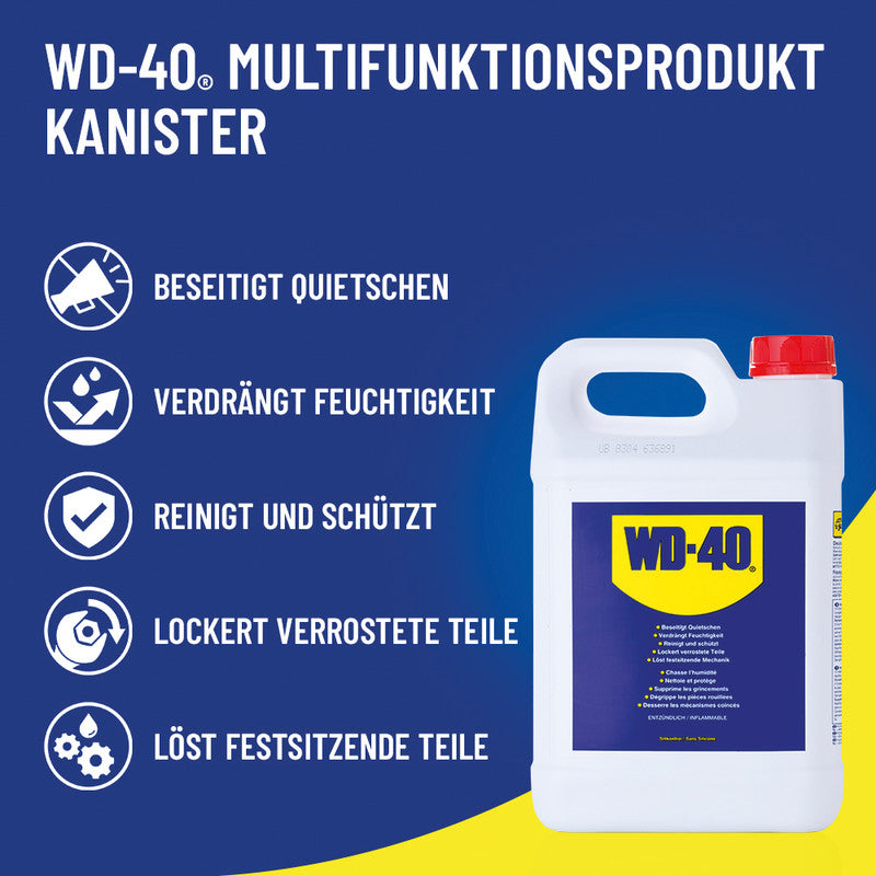 WD40 WD-40 – Multifunktionsprodukt – Classic – für Metall und Kunststoff – 5'000 ml – Flasche