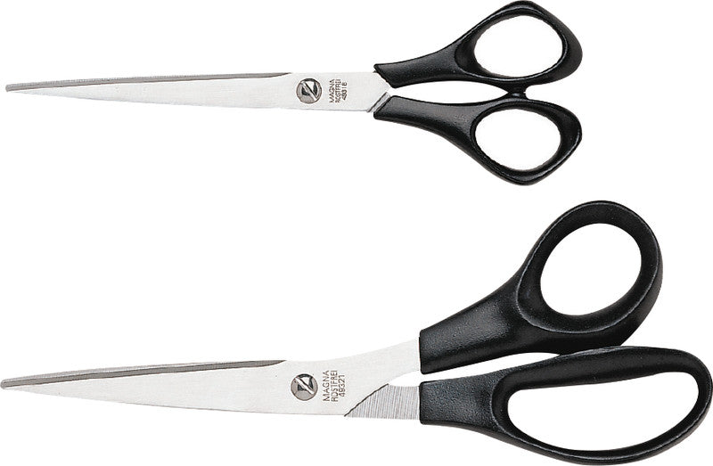 Lerche Universalschere – 16,0 cm, Edelstahl, für Rechtshänder, spitz, Kunststoffgriffe, schwarz