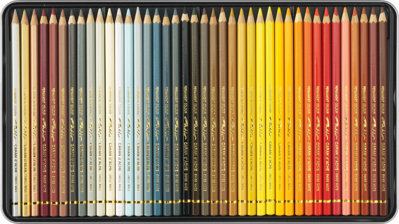 Caran d-Ache Caran d'Ache Buntstifte – 80 Farben, im Metalletui, Ø 3,8 mm, FSC