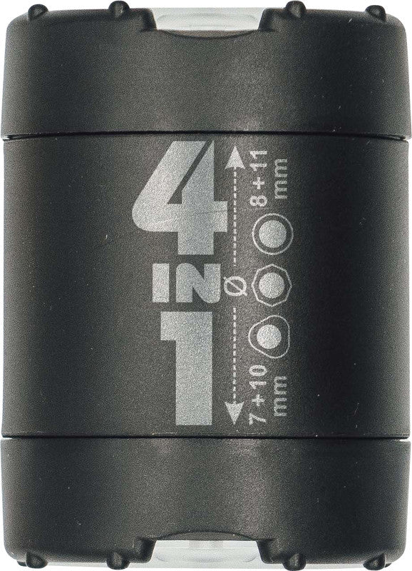 Kum Spitzer – manuell, 2-Loch, mit Behälter, für Blei- & Buntstifte 7–11 mm, Kunststoff, schwarz