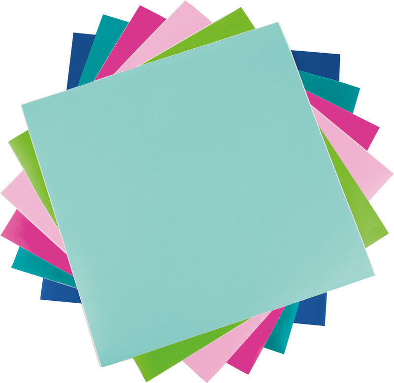 Silhouette Vinylfolie – 6 Stück – permanent – mehrfarbig – 305 × 305 mm – für Schneideplotter