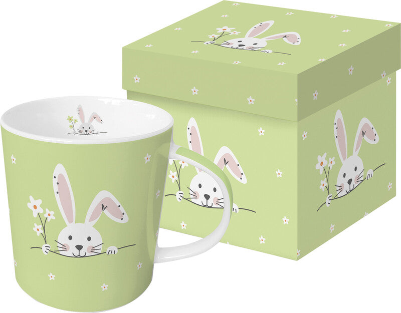 Ppd Tasse – 0,40 l, Porzellan, grün, spülmaschinenfest, mikrowellengeeignet