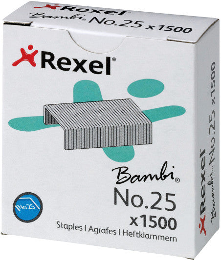 Rexel Heftklammern – 7,2 mm – Metall, silber – 1500 Stk.