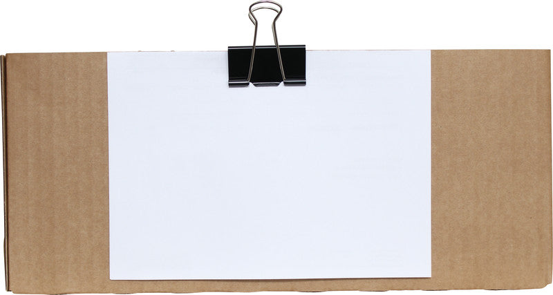Q-CONNECT Büroklammern – Foldback-Clips – 32 × 13,8 mm – Metall – Schwarz – 10 Stück