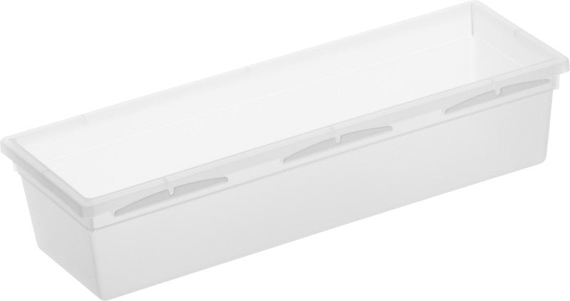 Rotho Ordnungssystem Basic – Kunststoff, transparent, 23 × 5 × 8 cm
