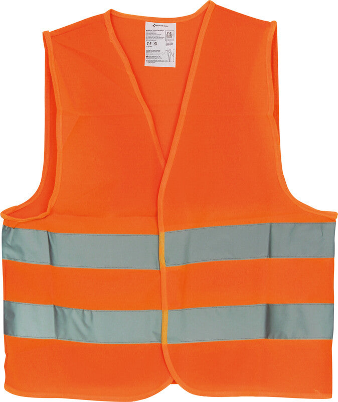 First aid only Sicherheitsweste, Klasse 2 – Orange, XL, 2 Klettverschlüsse, EN ISO 20471, EN ISO 13688