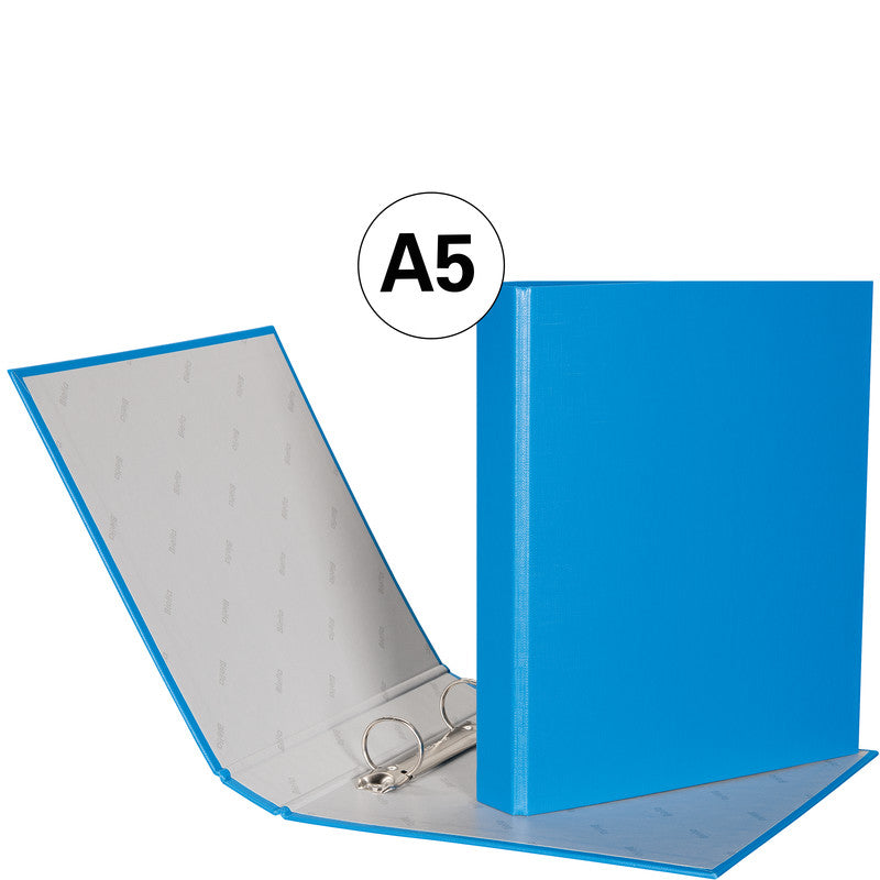 Biella Zeigebuch – A5 Hochformat – 2-Ring-Mechanik, Ø 25 mm, Rücken 35 mm – Blau, Karton, FSC