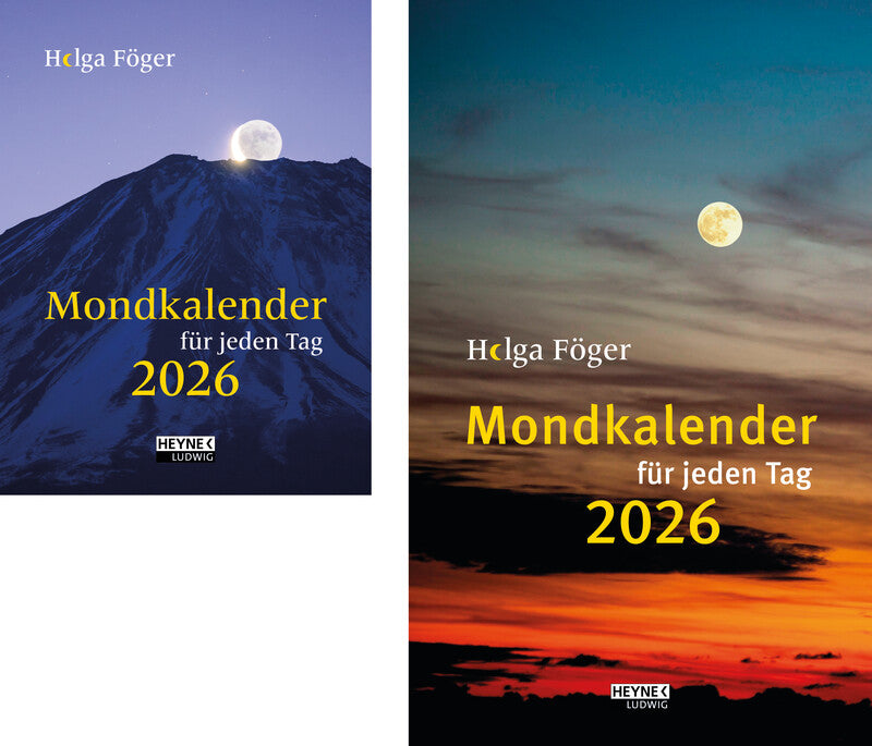 Heyne Ludwig – Abreisskalender Mond 2026 – 12,5 × 18 cm – 1 Tag/Blatt – 784 Blatt – d – mit Aufhänger