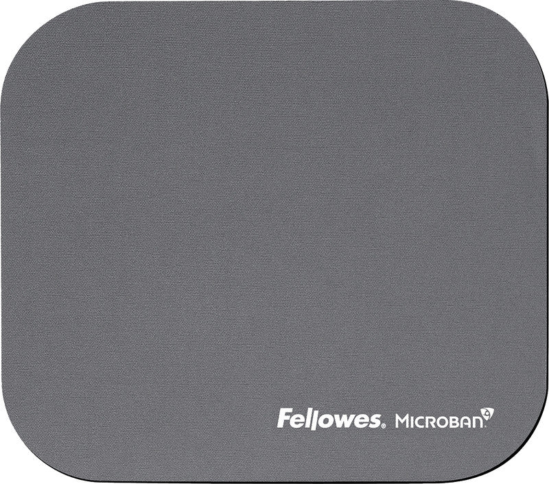 Fellowes Mausmatte – Grau, 232 × 199 × 2 mm, Microban