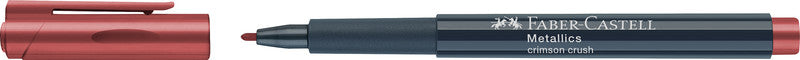 Faber-Castell Non-Permanent-Marker Metallic – Rundspitze 1,5 mm – sortiert – 12er-Set – für dunkles Papier