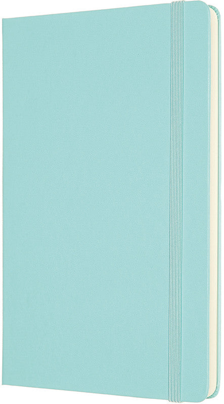 Moleskine Notizbuch, 130 × 210 mm, punktkariert, Leimbindung, Hardcover, 160 Seiten, 120 g/m² – aquamarin