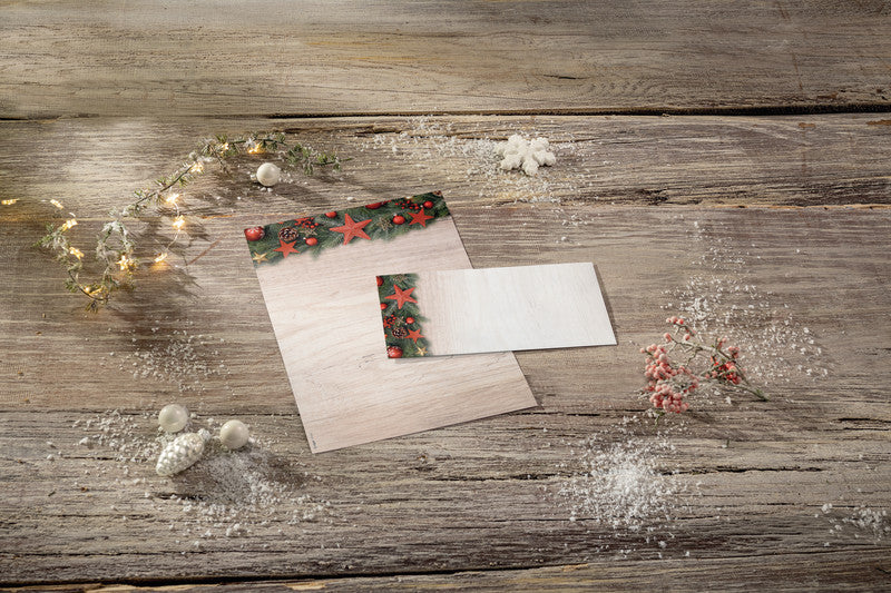 Sigel Motivpapier – A4, 90 g/m², mehrfarbig, Motiv: Chalet Style – für Inkjet/Laser/Kopierer – FSC – 100 Blatt
