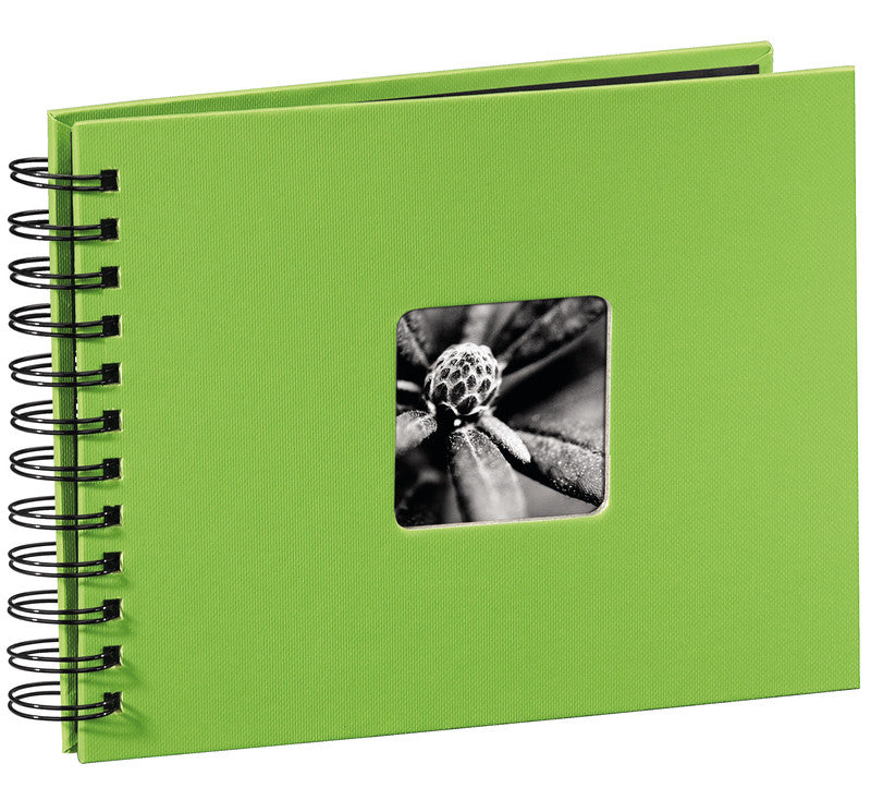 Hama Fotoalbum Wiro Fine Art – für 240 × 170 mm, Kiwi, mit Pergaminzwischenblättern, Papier