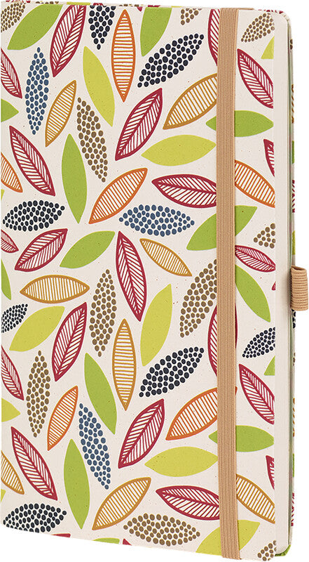 Castelli Notizbuch, 130 × 210 mm, liniert, Leimbindung, Softcover, 192 Seiten, 80 g/m² – mehrfarbig