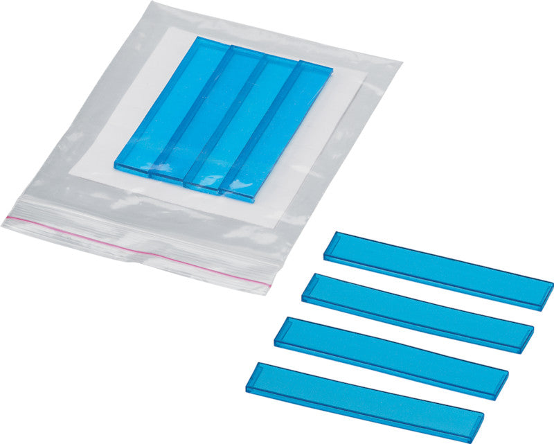 Styro Schuletiketten – für STYROKAY, 73×12 mm, Kunststoff/Papier, transparent, 10 Stk