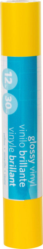 Silhouette Glänzende selbstklebende Vinylfolie – Gelb – 30,5 × 180 cm – Für Schneideplotter