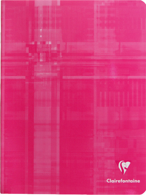Clairefontaine Notizheft, 170 × 220 mm, kariert, Klammerheftung, Karton, 96 Seiten, 90 g/m² – sortiert
