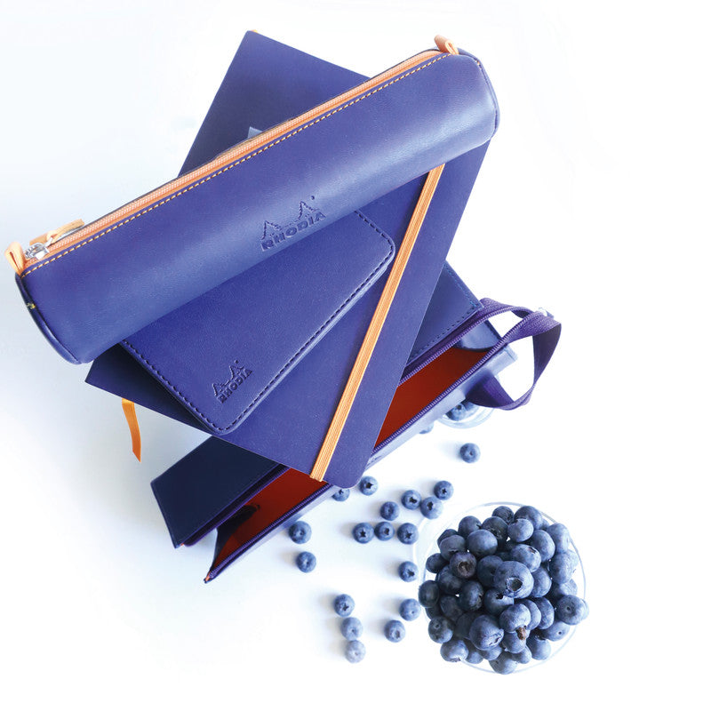 Rhodia Hartschalenetui, leer – nachtblau – Kunststoff – 23,0 × 5,0 × 5,0 cm