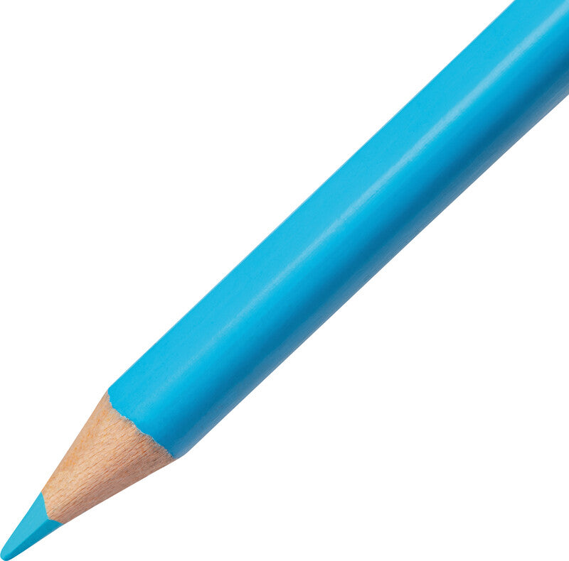 Fonzell Aquarellfarbstifte-Set – 24 Farben, Dreikant, Mine Ø 3,3 mm, Dreiecksetui, mit Pinsel