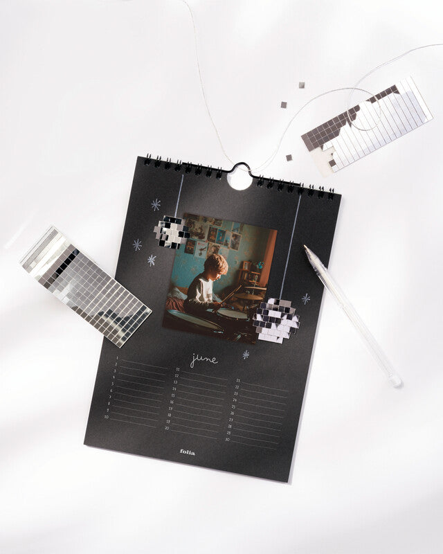 Folia Bastel-Dauerkalender, 17 × 24 cm, d/f/i/gb, Spiralbindung, mit Aufhänger