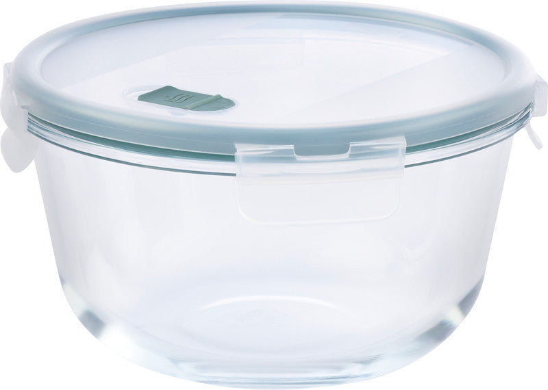 Rotho Glasbehälter – 2 l, Borosilikatglas, transparent, spülmaschinenfest, mikrowellen- und ofengeeignet