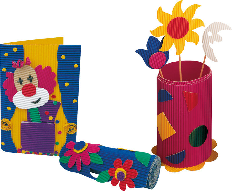 Folia Wellkarton Bogen strukturiert – rot, 50 × 70 cm, 1 Bogen