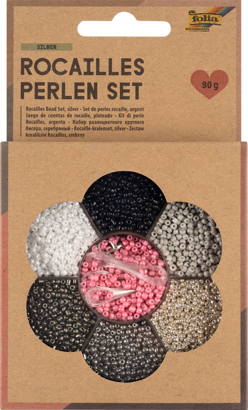 Folia Perlenset Rocailles – 90 g, mehrfarbig