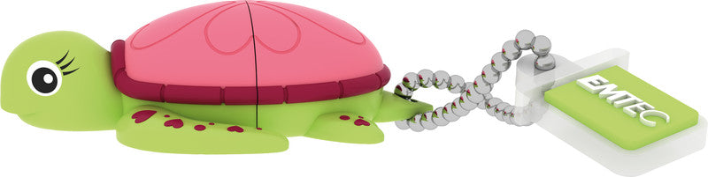 Emtec Animalitos Lady Turtle USB-Stick – 16 GB, USB 2.0, mehrfarbig