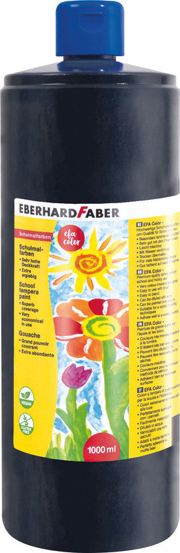 Eberhard Faber Gouache – schwarz, 1000 ml