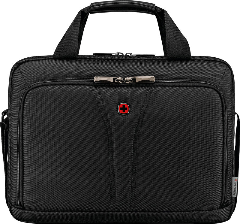Wenger/SwissGear Wenger BC-Free Notebook-Tasche – für Notebooks bis 14", 5 l, Aufsteckfunktion, recyceltes PET (rPET), schwarz