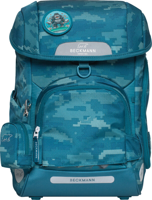 Beckmann Schulrucksack Plus Air – 6-teilig – Jungle Game