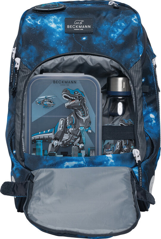 Beckmann Schulrucksack Active Air Flx – Tech Rex – 26,0×39,0×22,0 cm – Recycelte Materialien