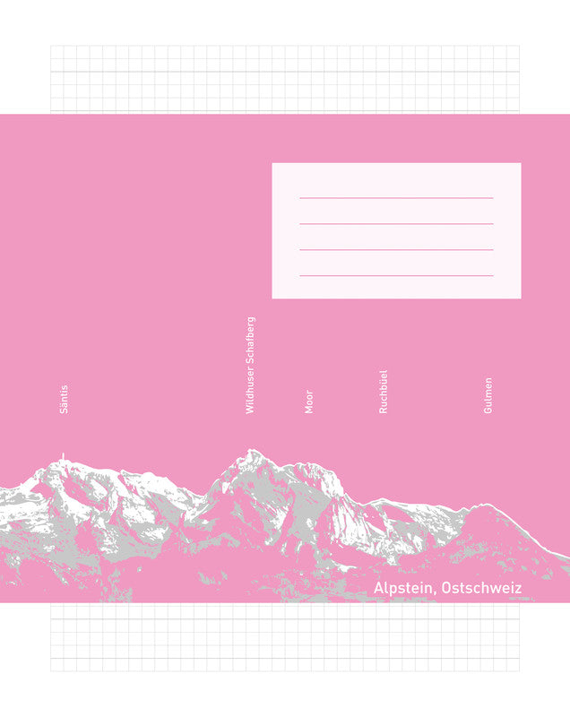 Ingold-biwa Schulheft, 175 × 220 mm, kariert, Klammerheftung, Karton, 40 Seiten, 90 g/m² – rosa
