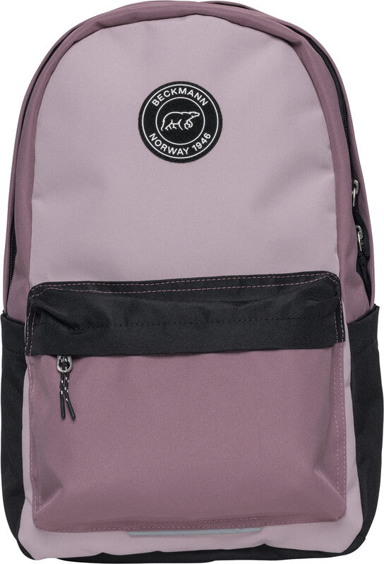 Beckmann Rucksack City – Pink Colorblock – 31,0 × 47,0 × 24,0 cm – aus recycelten PET-Flaschen (rPET)