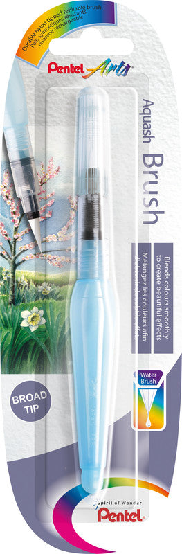 Pentel Wassertankpinsel – Blau, Nylonspitze, Länge 155 mm, 1er-Pack, Füllmenge 10 ml