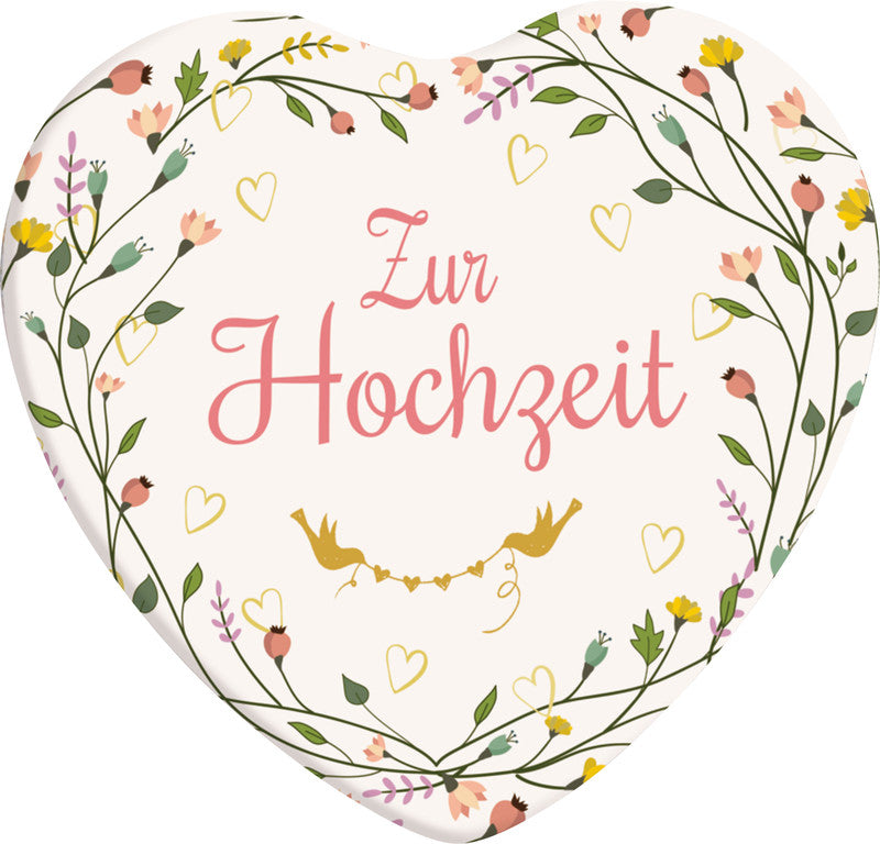 Brunnen verlag Geschenkbox – Hochzeit – mit 12 Glücksbotschaften, Magnetbutton – 120 × 110 mm