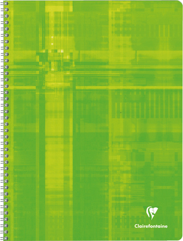 Clairefontaine Spiralblock A4+, liniert, Spiralbindung, Karton, 50 Blatt, 50 g/m² – farbig sortiert