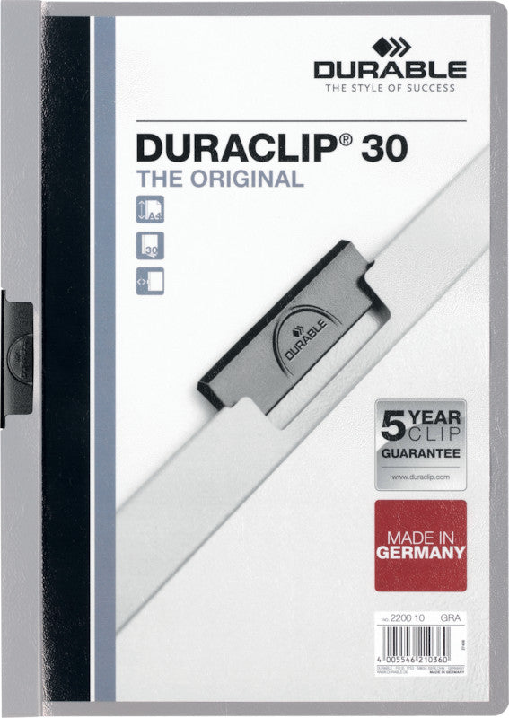 Durable Sichtbuch – A4, Grau, Kunststoff