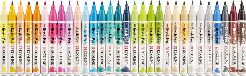 Talens Brush Pen – Pinselspitze – Sortiert – 30er-Set – Wasservermalbar