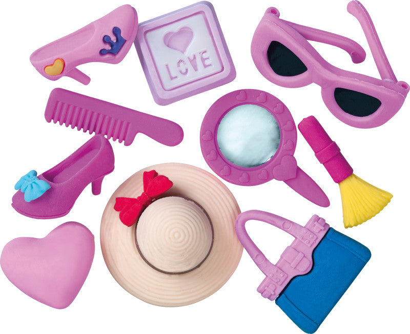 Linex Motiv-Radiergummi Girls 3D – mehrfarbig, 10er-Set