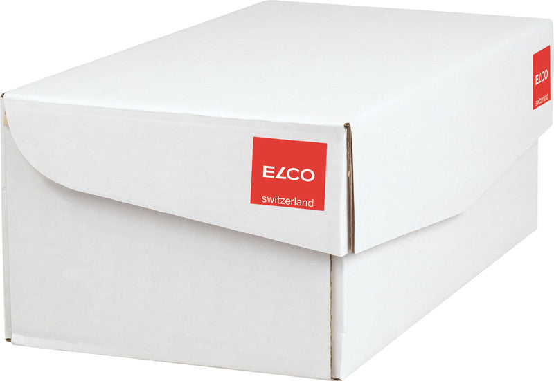 Elco Couvert C6, ohne Fenster, gummiert, rot, 80 g/m² – 500 Stk.
