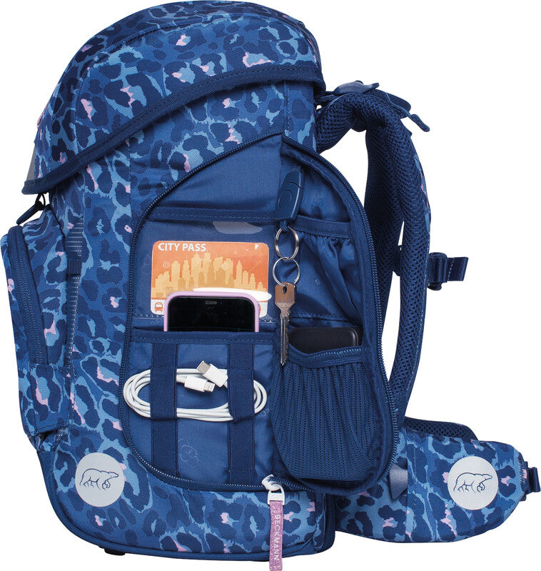 Beckmann Schulrucksack Plus Air – Cheetah – 20 l – aus recycelten PET-Flaschen