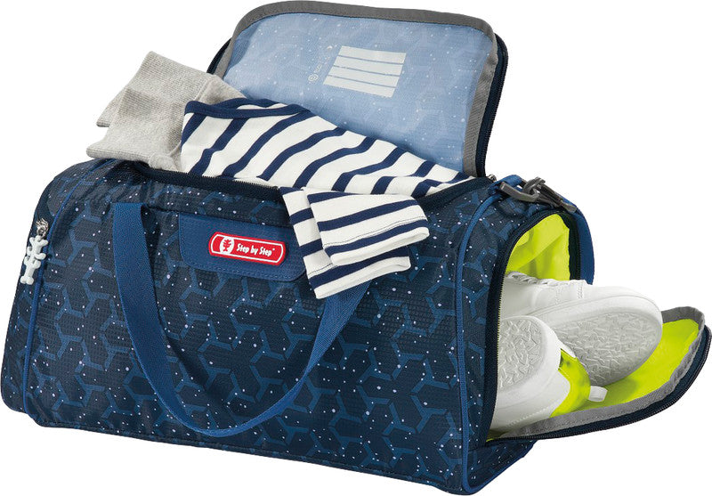 Step by Step Sporttasche – 13 l, Motiv Star Astronaut Cosmo, mit Schultergurt, wasserabweisend, 38 × 20 × 23 cm