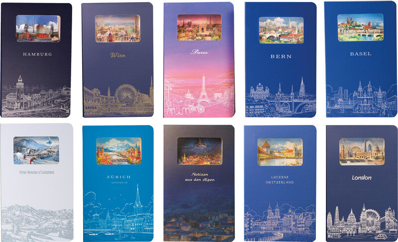 Buddhiherz Notizbuch – 110 × 180 mm – Liniert – 200 Seiten – 150 g/m² – Gebunden, Abgerundete Ecken, Weiss