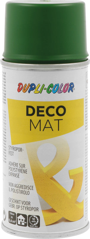 Dupli-color Farbspray – Laubgrün, matt, 150 ml, für Styropor, Metall & Holz