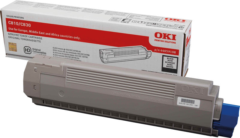 OKI Toner – schwarz, 8000 Seiten