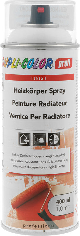 Dupli-Color Profi – Heizkörper Spray – Farbspray – Weiss, 400 ml