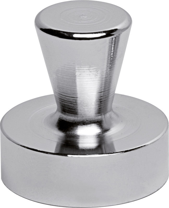 MAUL Kegelmagnet – hellsilber – Ø 32 × H 33 mm, 2 Stück