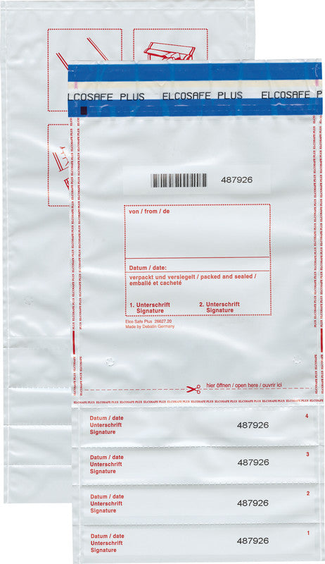 Elco Dokumententasche – 195 × 235 mm, ohne Fenster, bedruckt, grau, selbstklebend – 1 Stück